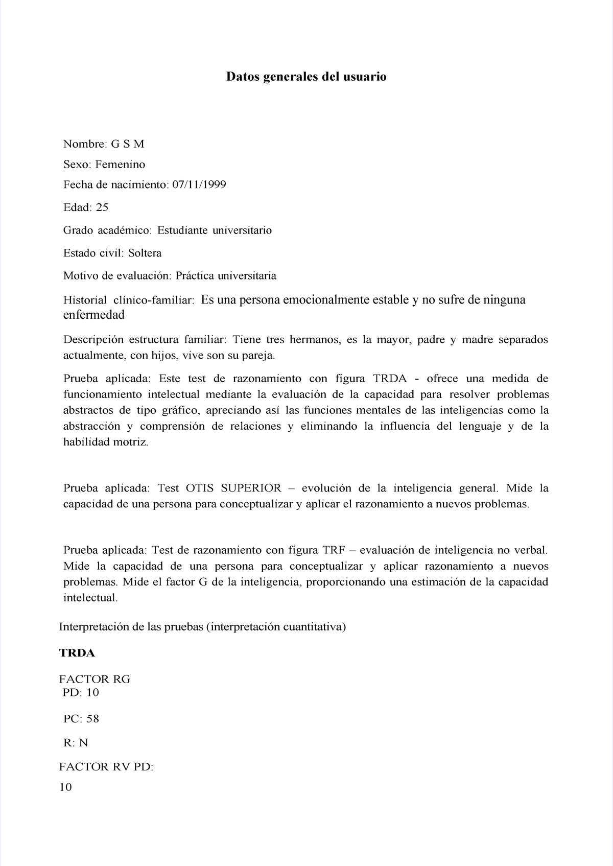 Pdf-informe-prueba-trda-trf-otis superior glenys - Datos generales del ...