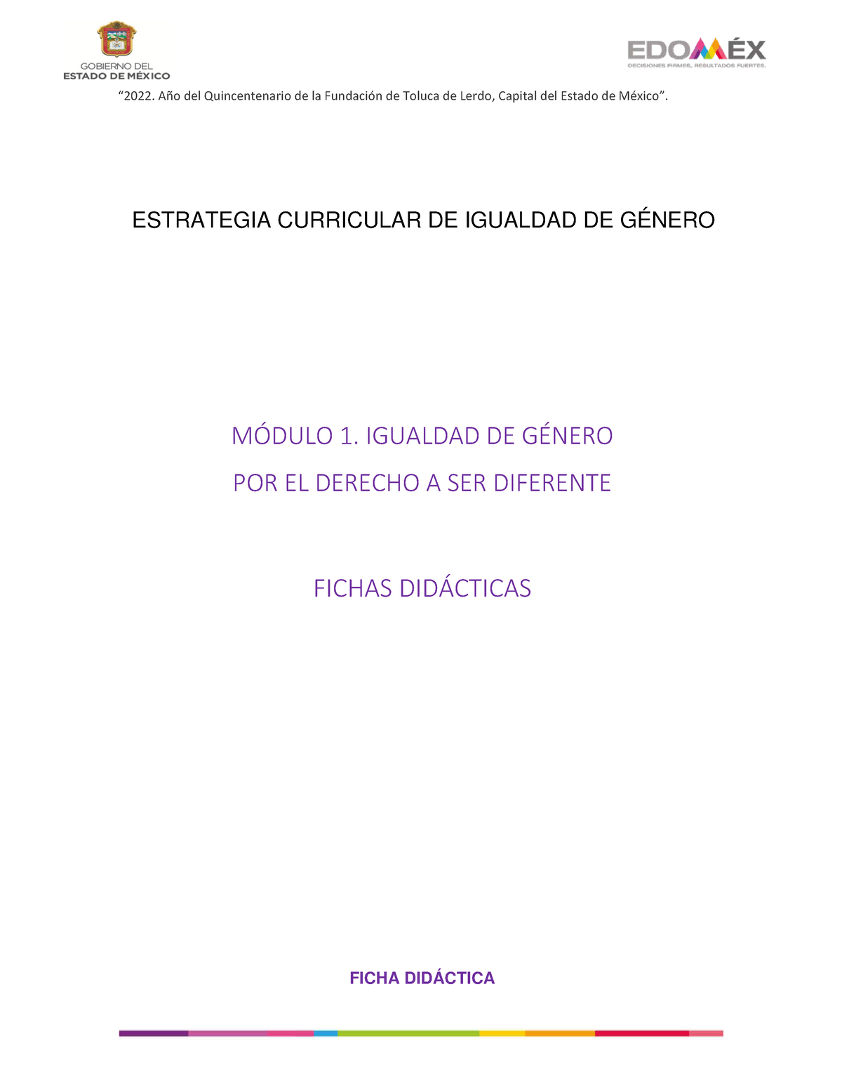 Fichas DIDÁ Cticas DE Igualdad DE GÉNERO - ESTRATEGIA CURRICULAR DE ...