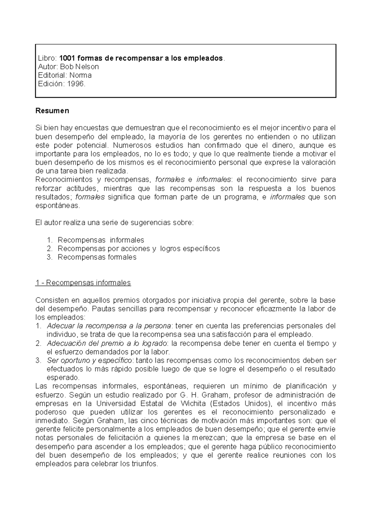 90172358 1001 formas de recompensar - Libro: 1001 formas de recompensar ...