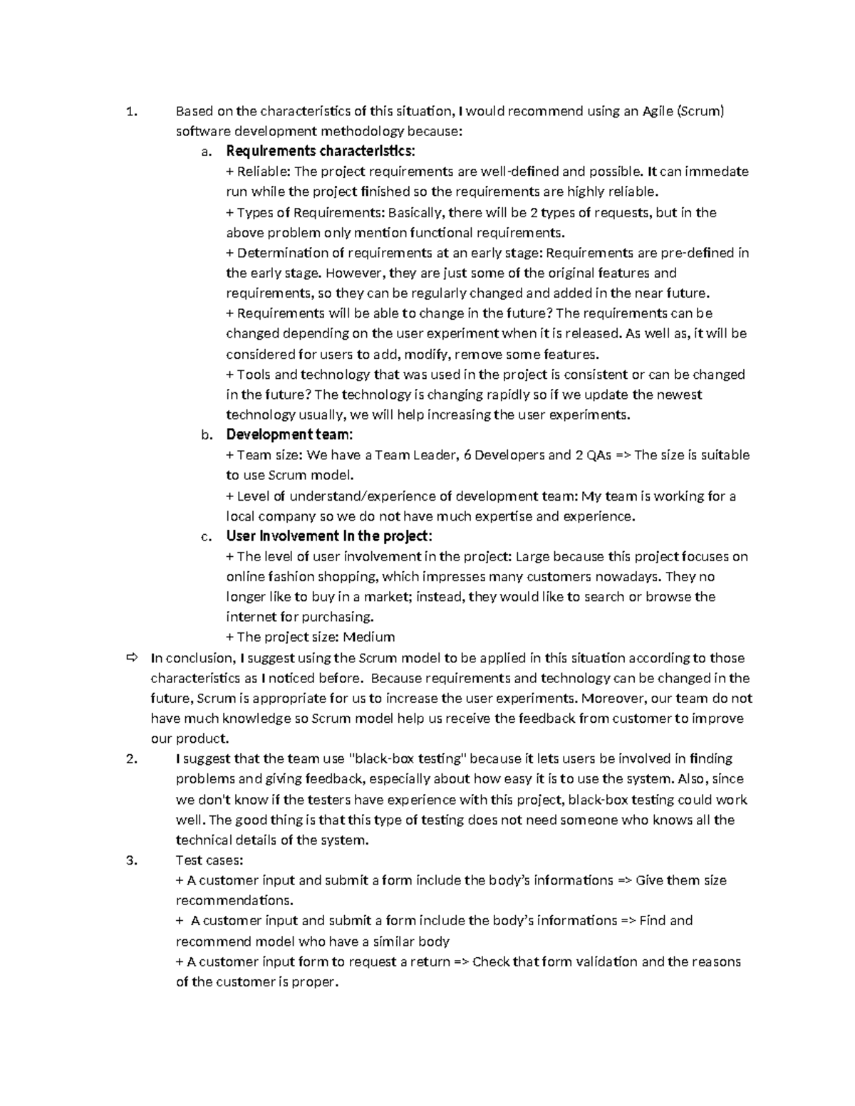 SE171196 SWE201c PE 1 - Based On The Characteristics Of This Situation ...