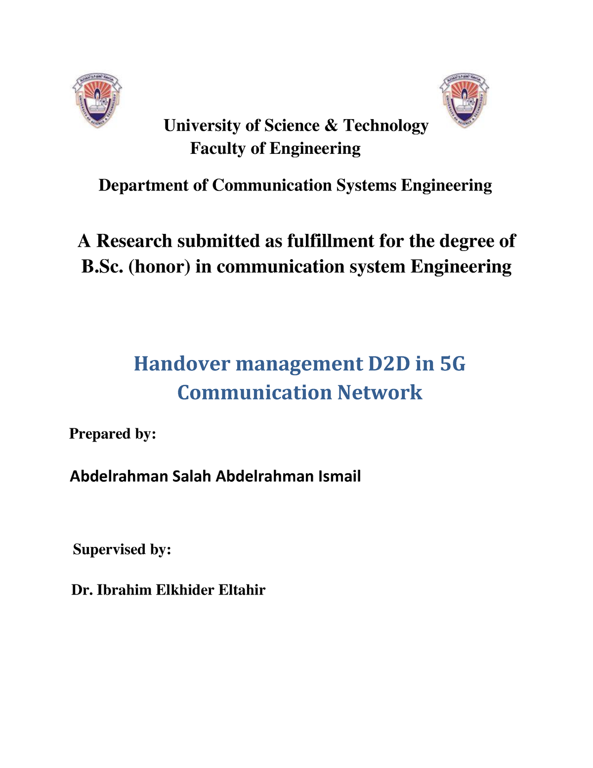 thesis on 5g