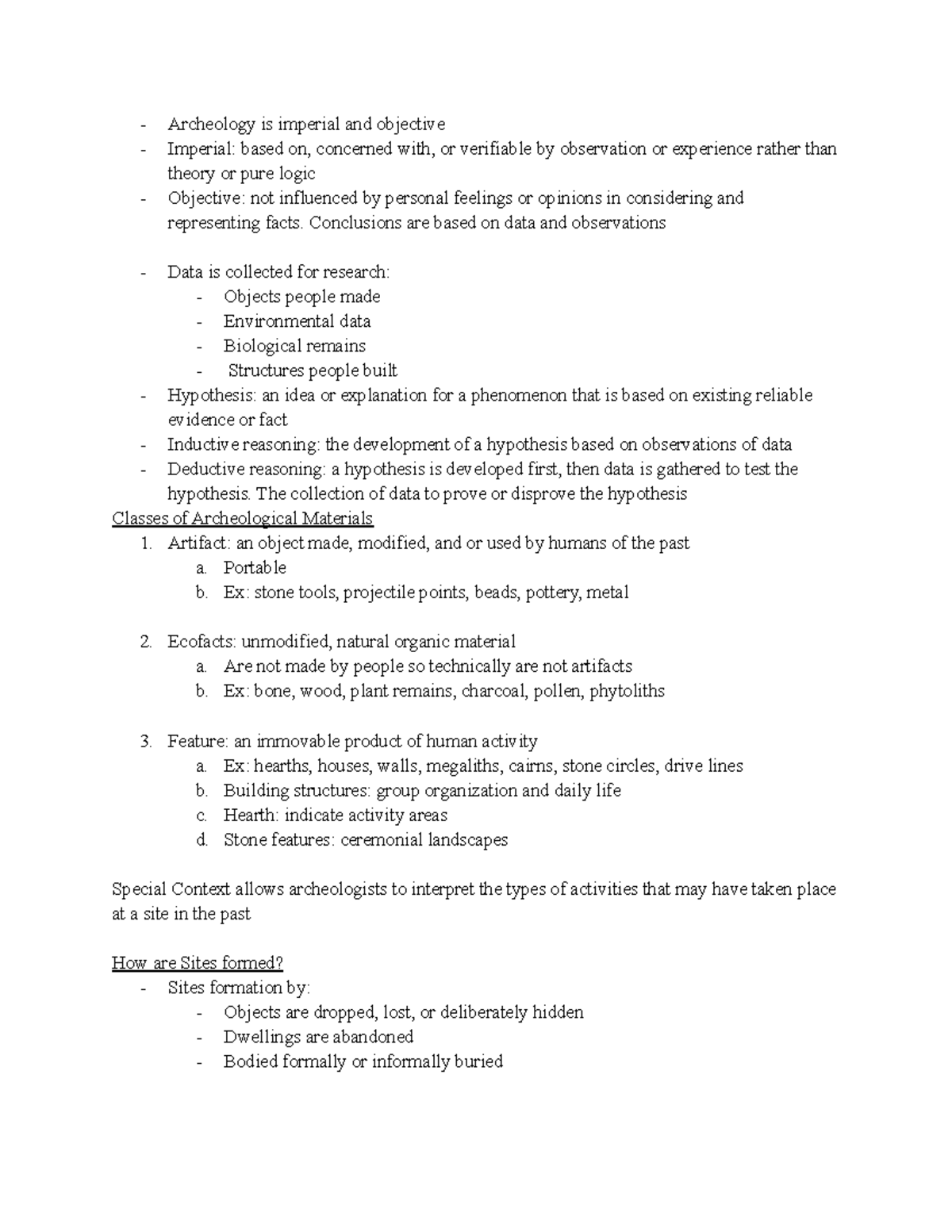 Archeology 112 module 1-5 - Archeology is imperial and objective ...