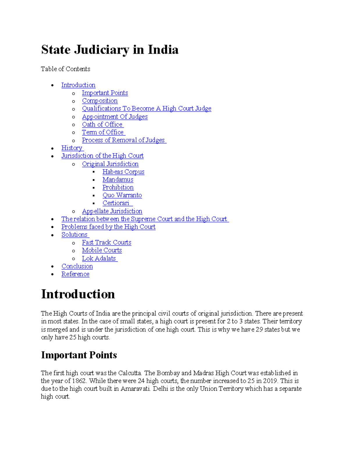 PDF document 2 - Constitution notes complete - State Judiciary in India ...
