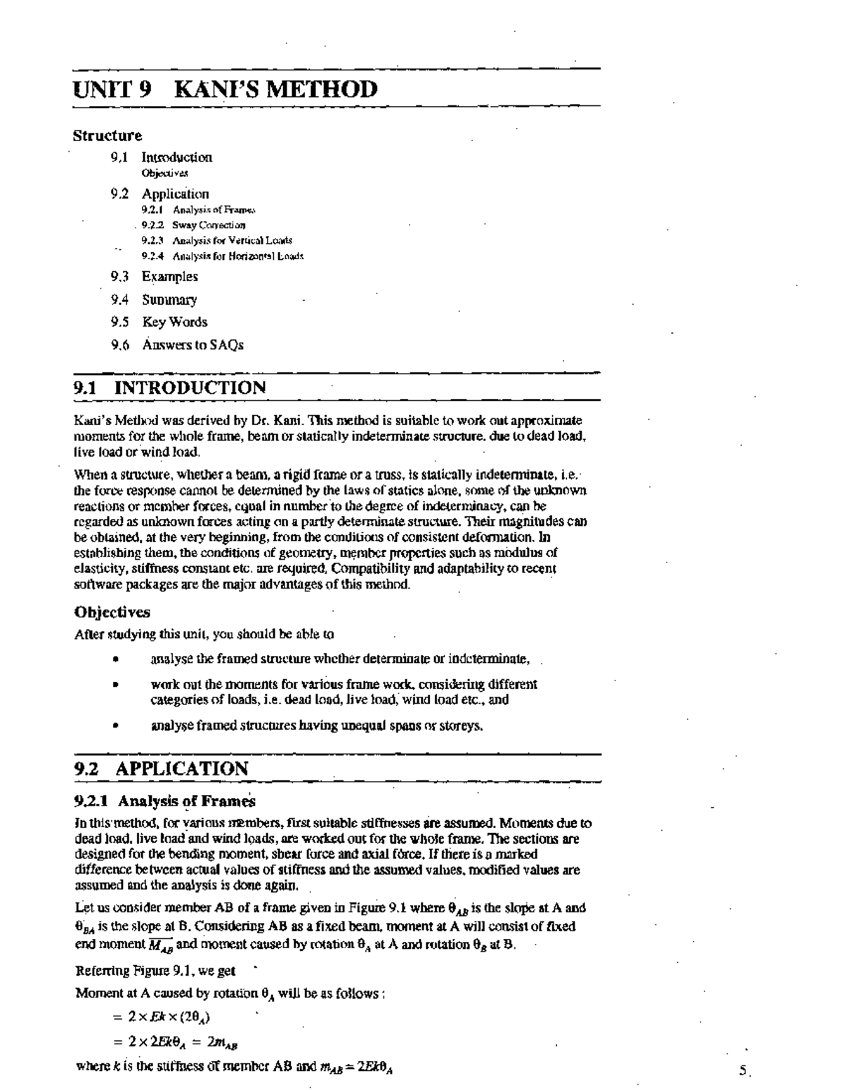 Unit-9 - Good - UNIT 9 KAN19SMETHOD Structure 9 Introduction Objectives ...