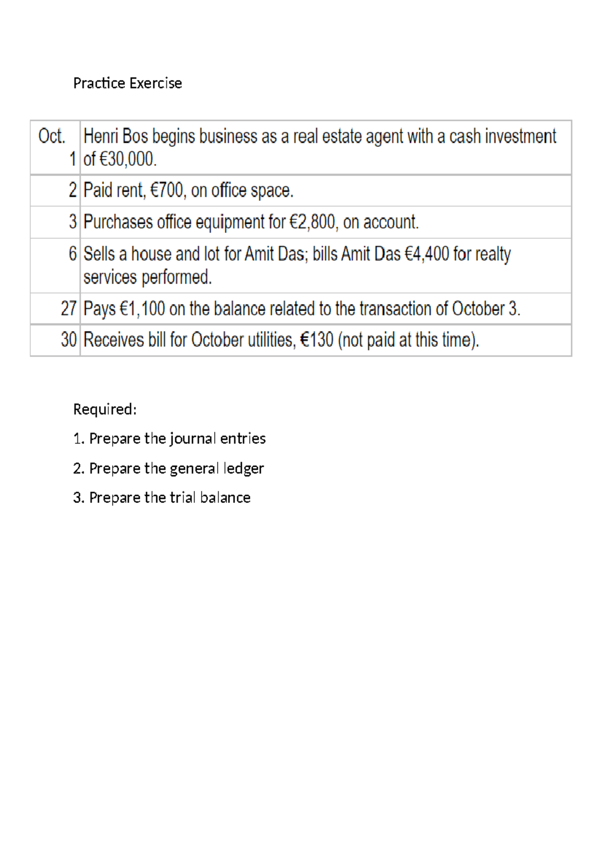 Practice exercise 3 - system analysis and design - Practice Exercise ...