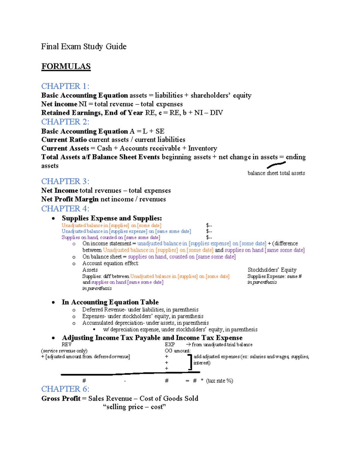 Microsoft Word - COMM 2010 Final Exam Study Guide - Final Exam Study ...