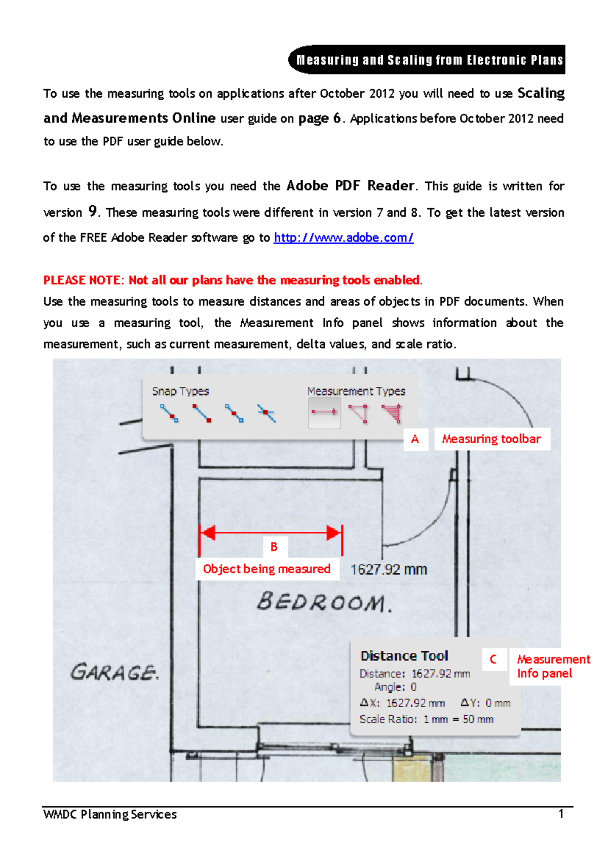 Measuring-tools-instruction - To use the measuring tools on ...