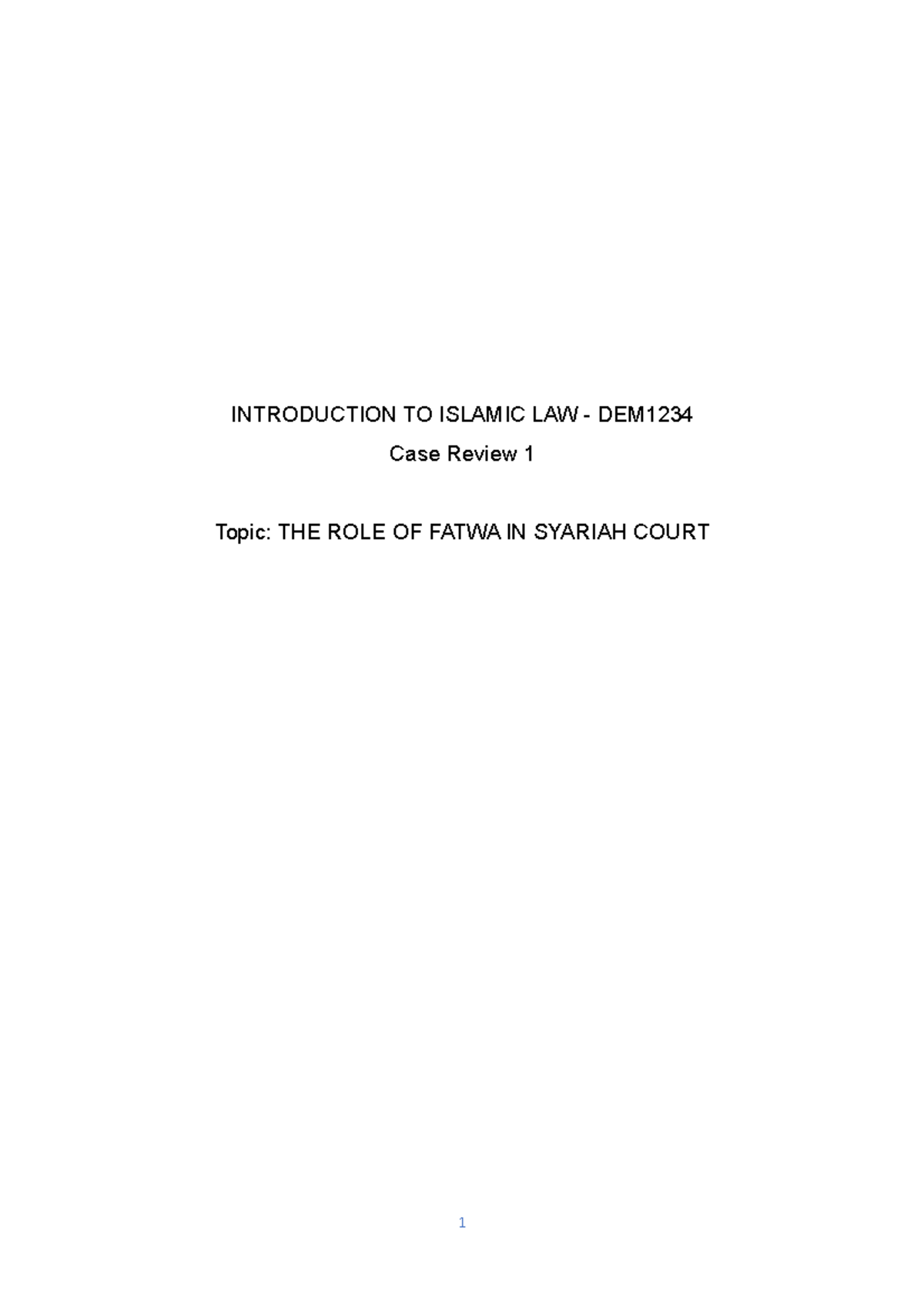 the-role-of-fatwa-in-syariah-court-case-review-1-introduction-to