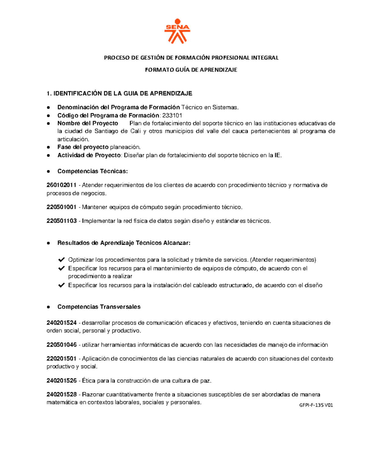 GFPI-F-135 Guia De Aprendizaje Planeaciòn Ultima R 21SEP - GFPI-F-135 V ...