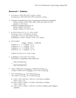 EC311 HW8(11) - Prof. Tali Moreshet - EC311 A1 Introduction to Logic ...
