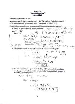 PHYS141 - Prelab 1 - UIC Physics Department Physics 141 Prelab ...