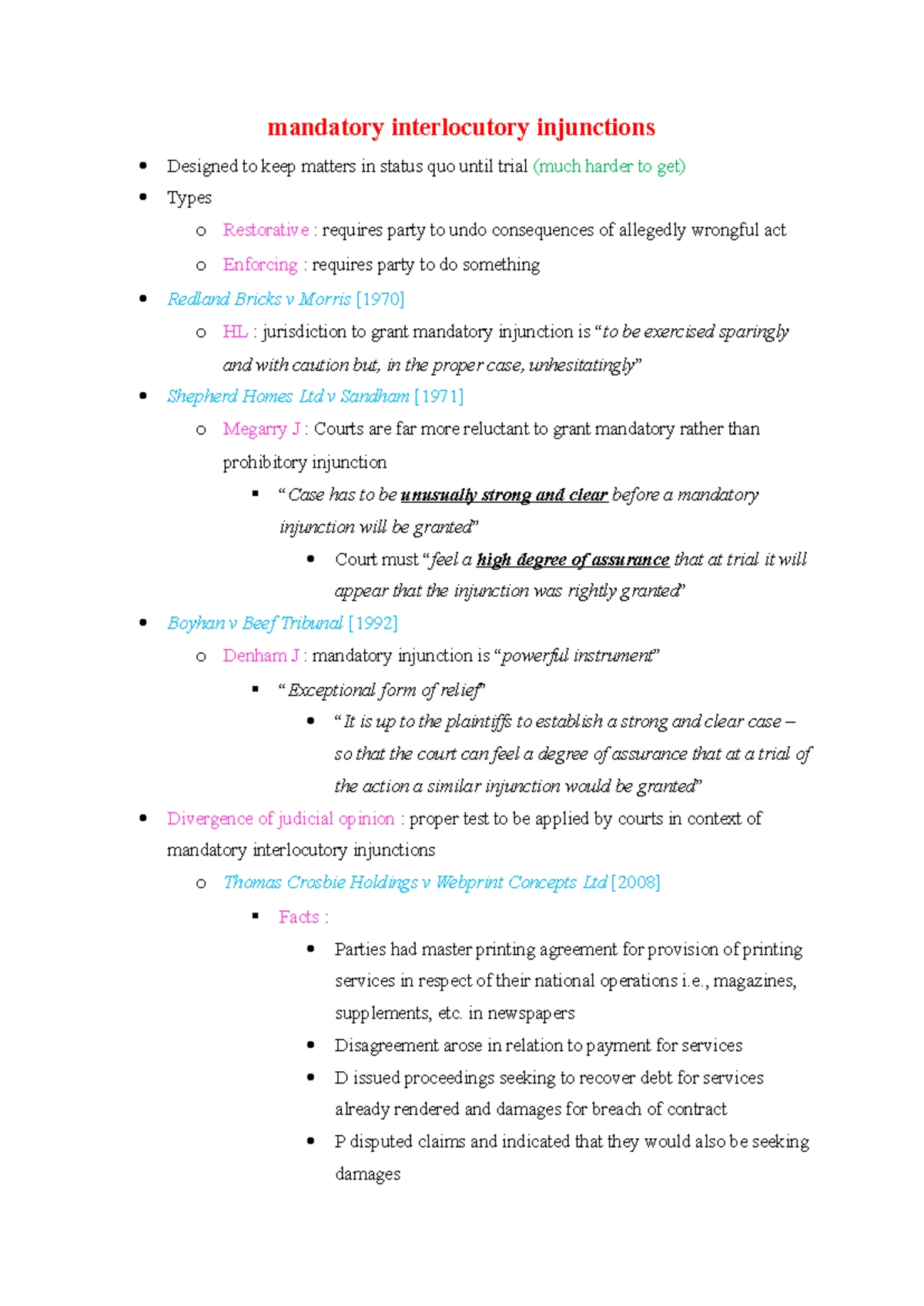 Equity 1 Tutorial 3 - Equity 1 Dr Brian Tobin Tutorial 3: Mandatory ...