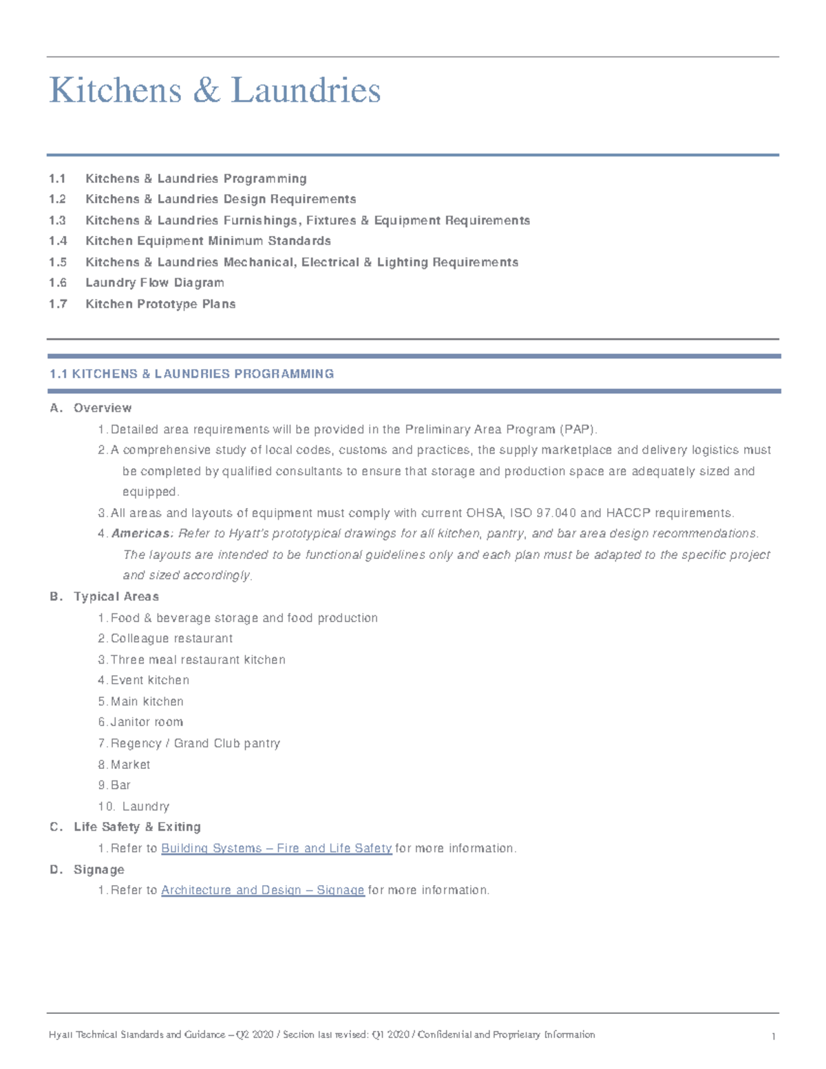 3.4 HTS Kitchens and Laundries - 1 Kitchens & Laundries Programming 1 ...