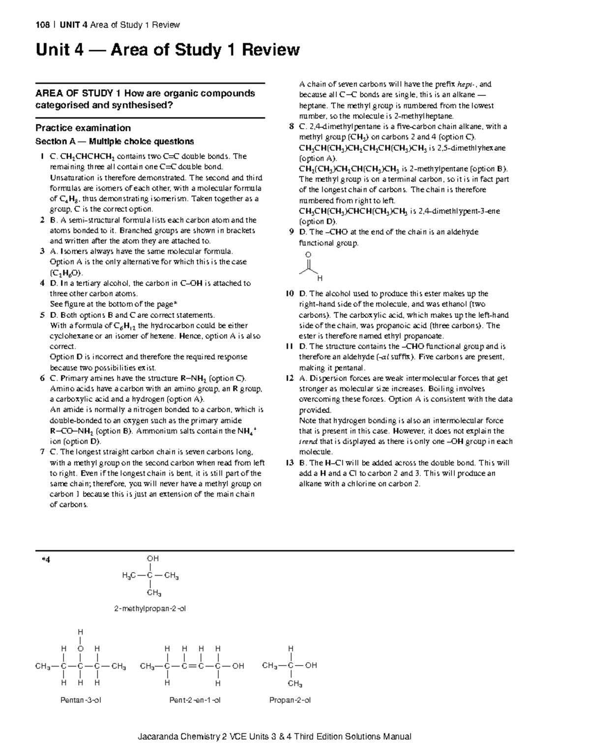 Exam 3 - sol-1182 - Maths Methods - 108 UNIT 4 Area of Study 1 Review ...