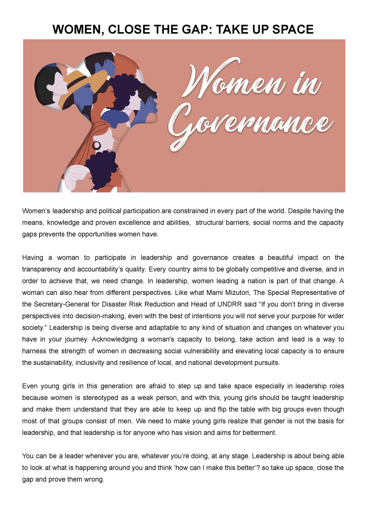 women's economic empowerment essay
