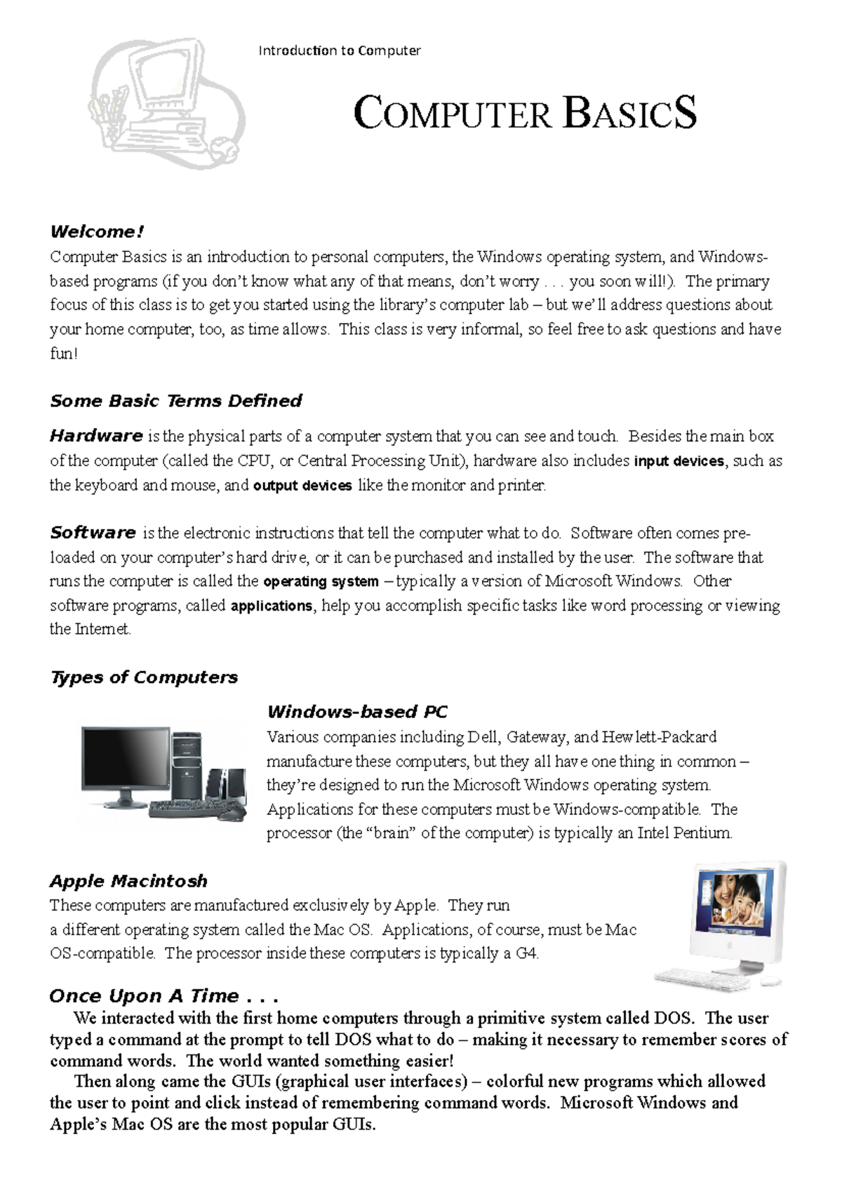 Introduction to Computer. Itz all about computer basics - Introduction ... image.
