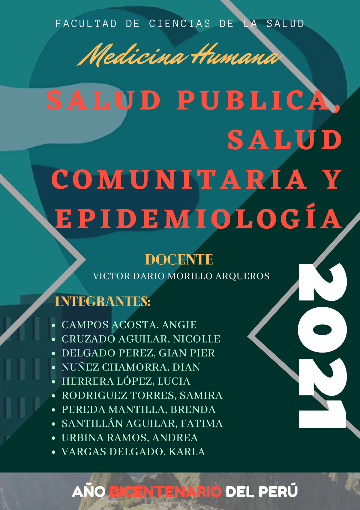 La Salud Publica, Salud Comunitaria Y Epidemiologia - 2021 S A L U D P ...