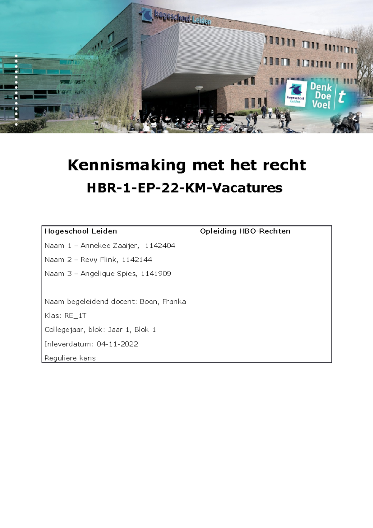 Vacatures Jurist, Kennismaking Met Het Recht - Vacatures Kennismaking ...