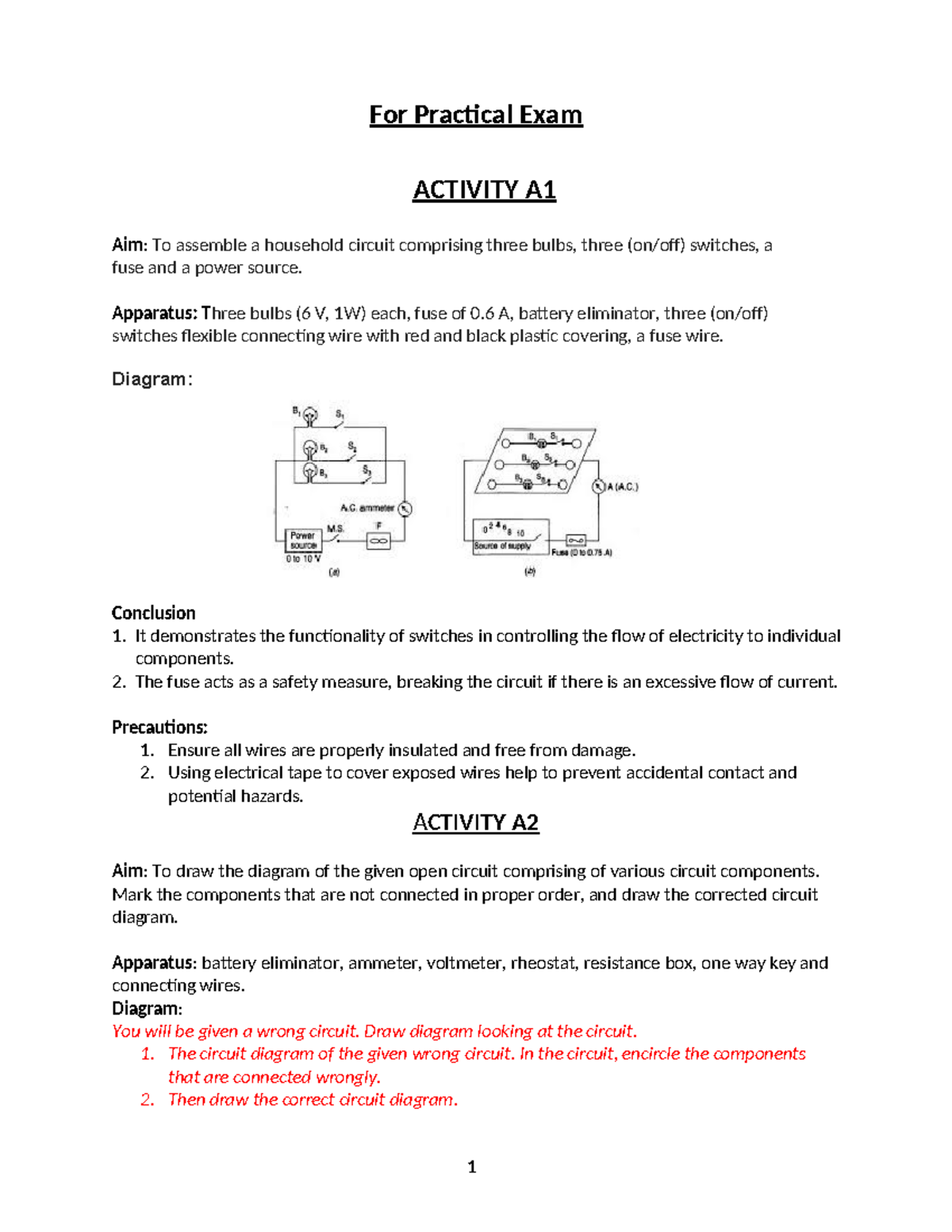 PHY Activity XII 2024-25 Practical Exam - For Practical Exam ACTIVITY A ...