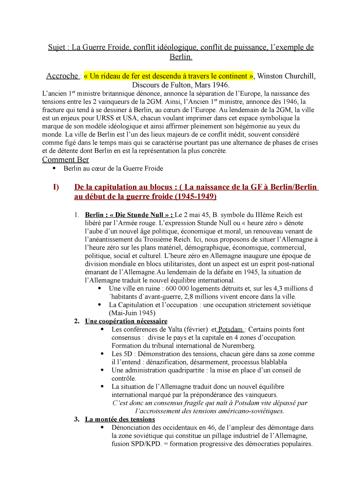 la guerre froide dissertation juridique