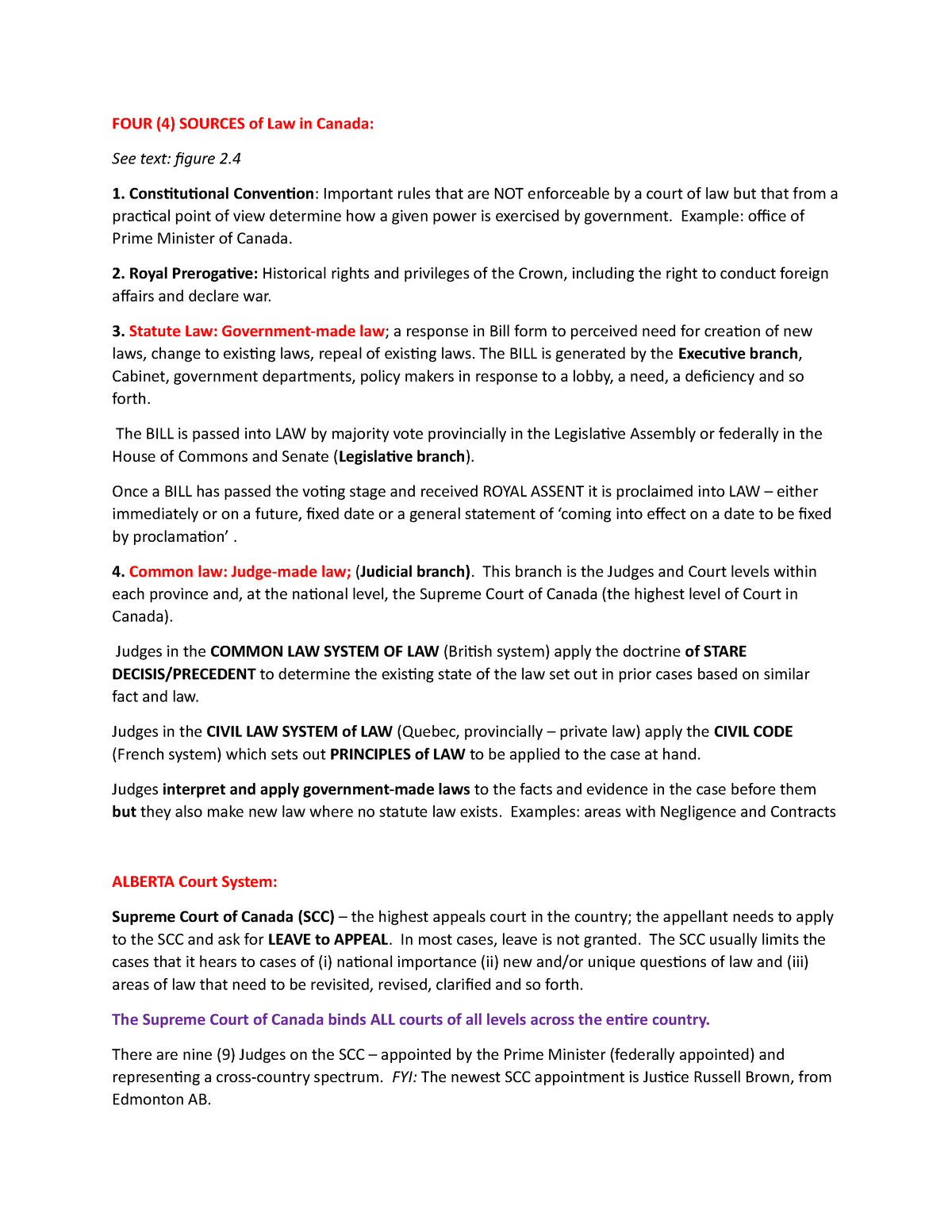 chapter-2-four-sources-of-law-in-canada-four-4-sources-of-law-in-canada-see-text-figure-2