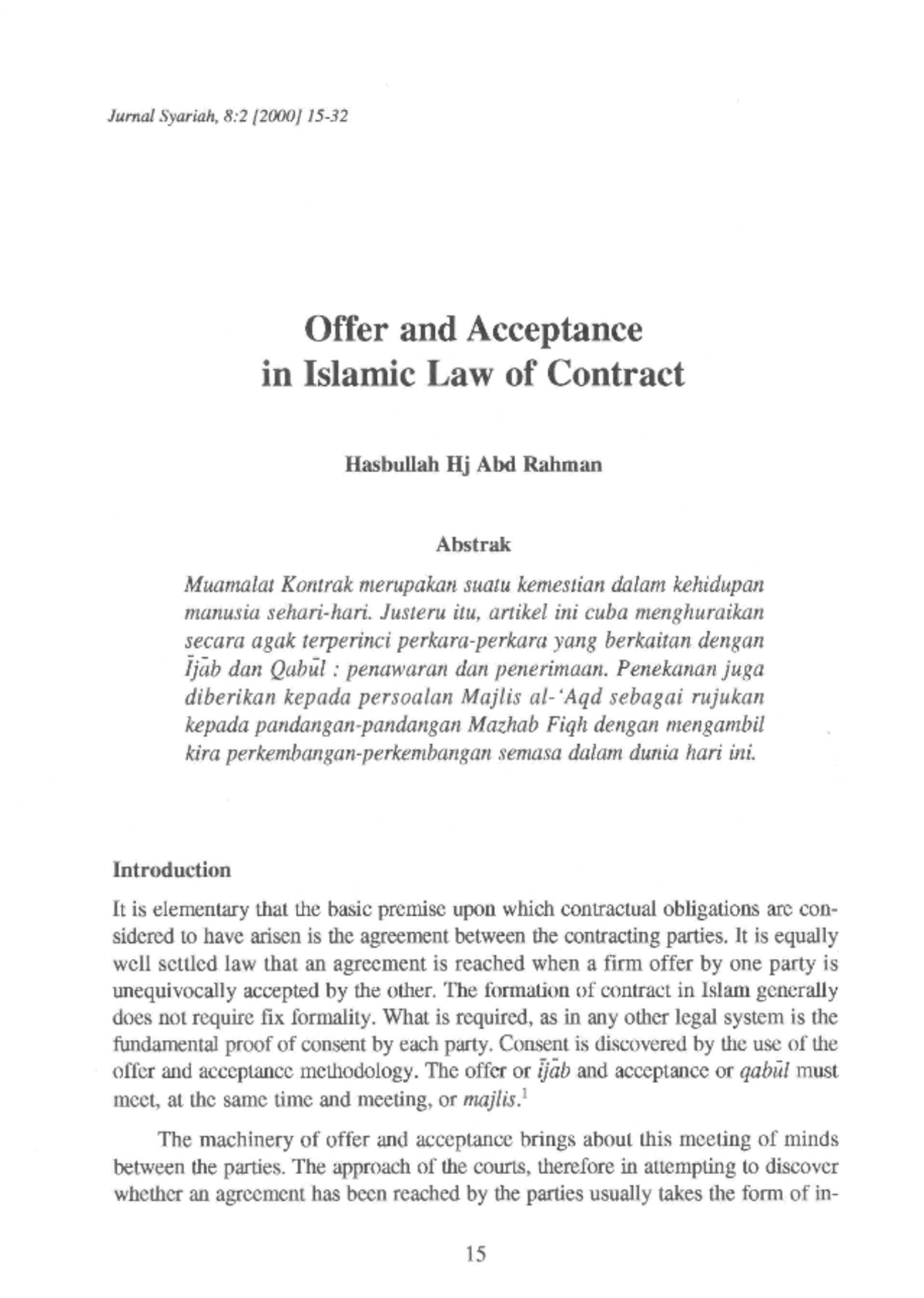 offer-and-acceptance-in-islamic-law-of-contract-sw-256-studocu