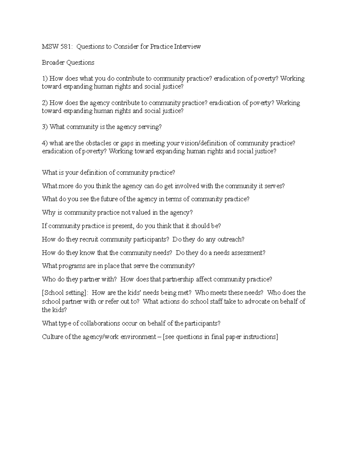 sample-questions-for-practice-interview-msw-581-questions-to