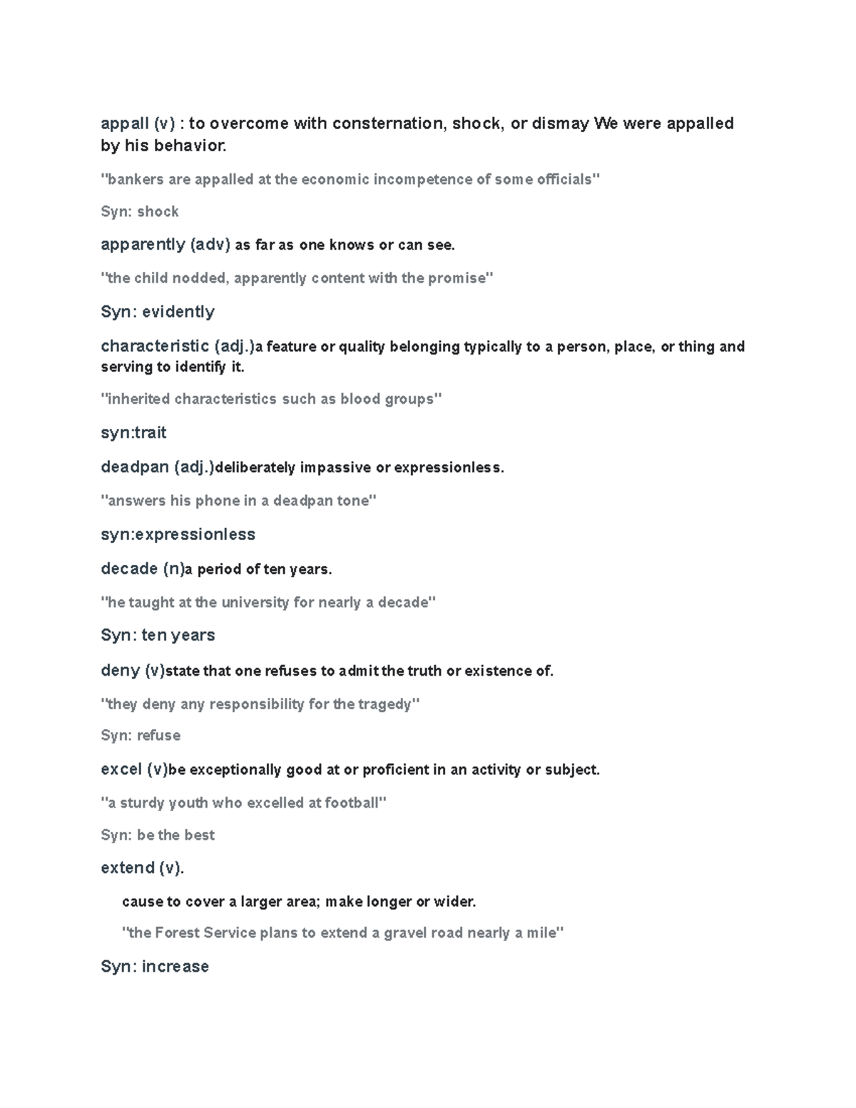 Untitled document - mdbgjs - appall (v): to overcome with consternation ...