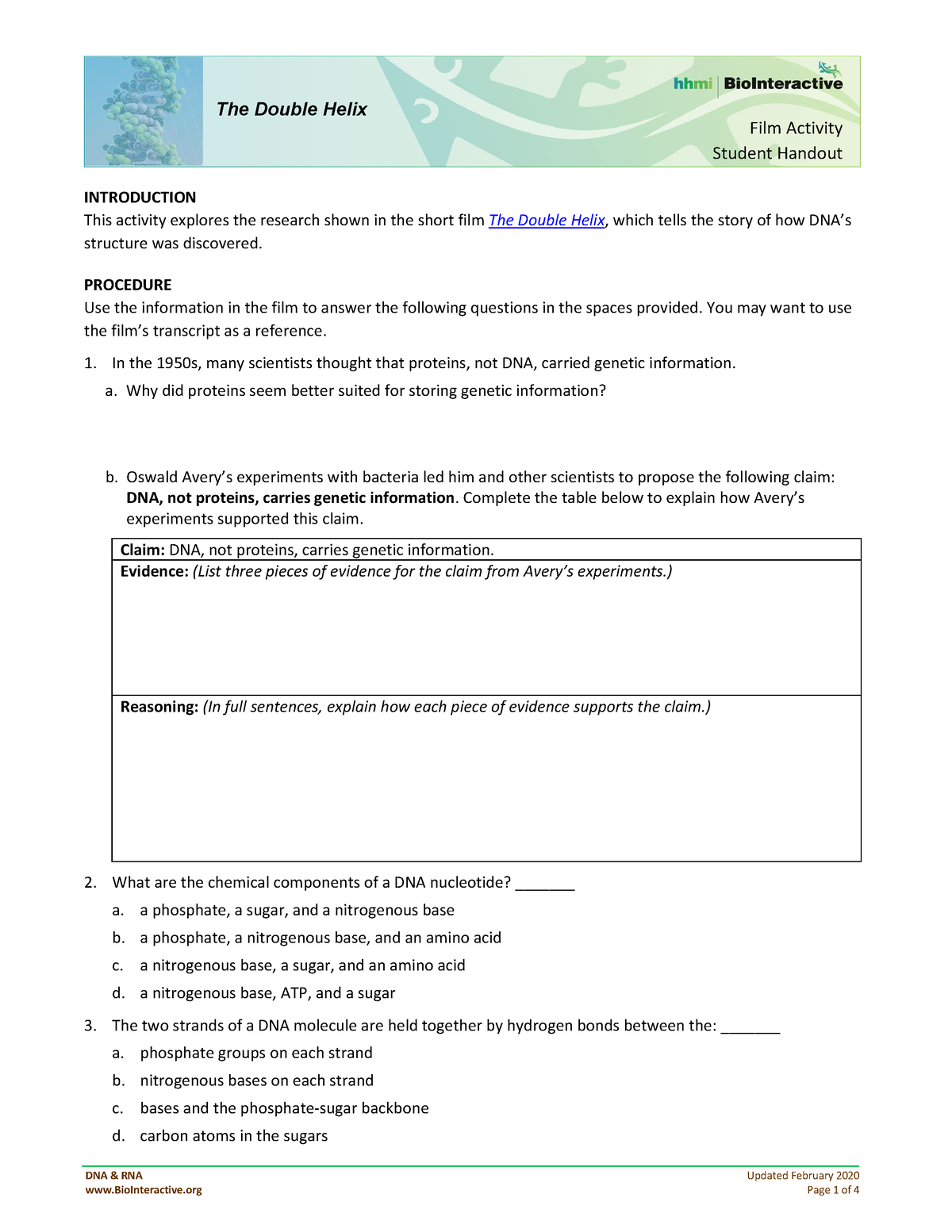 case study switched at birth biointeractive answers