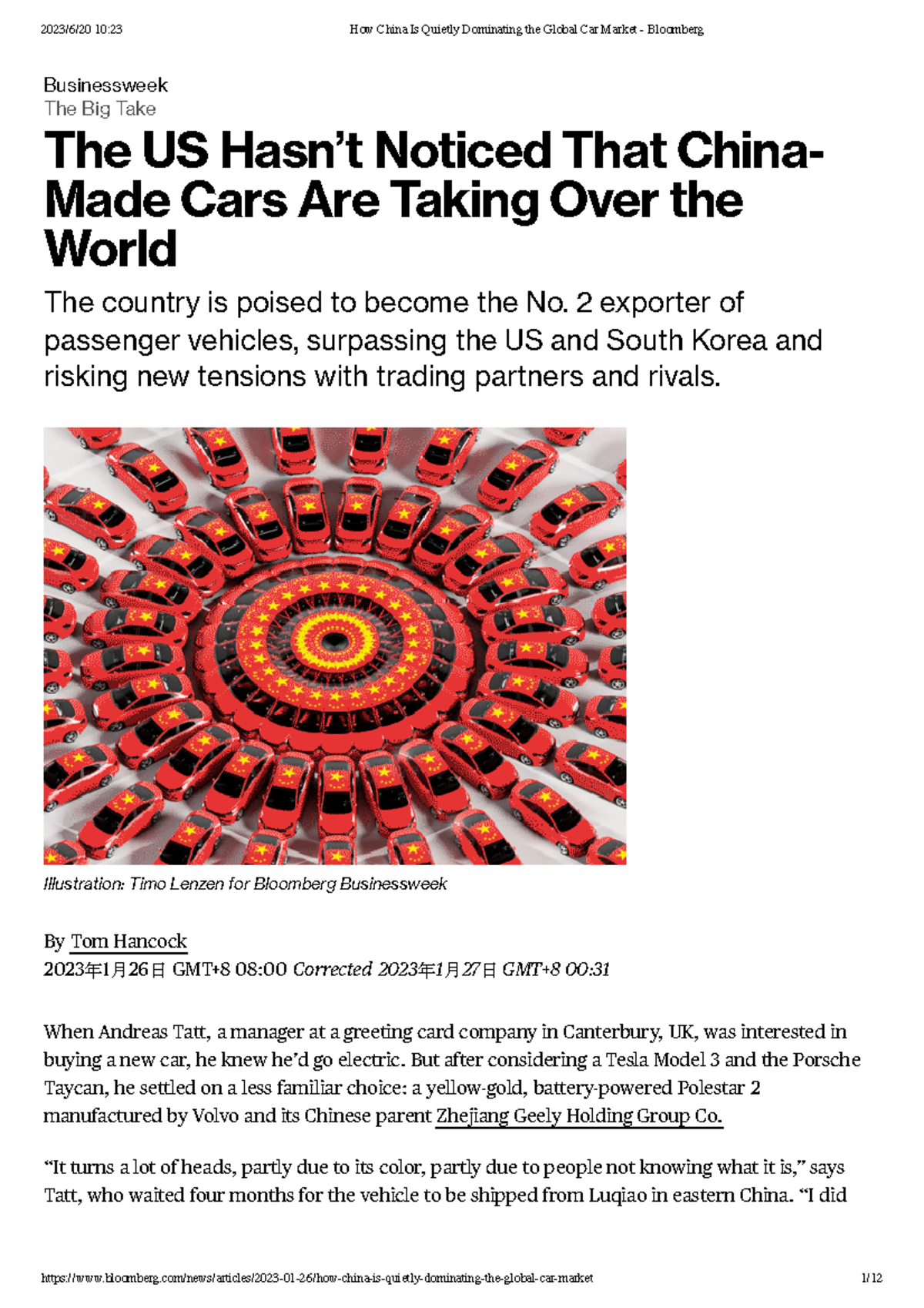 How China Is Quietly Dominating the Global Car Market - Bloomberg ...