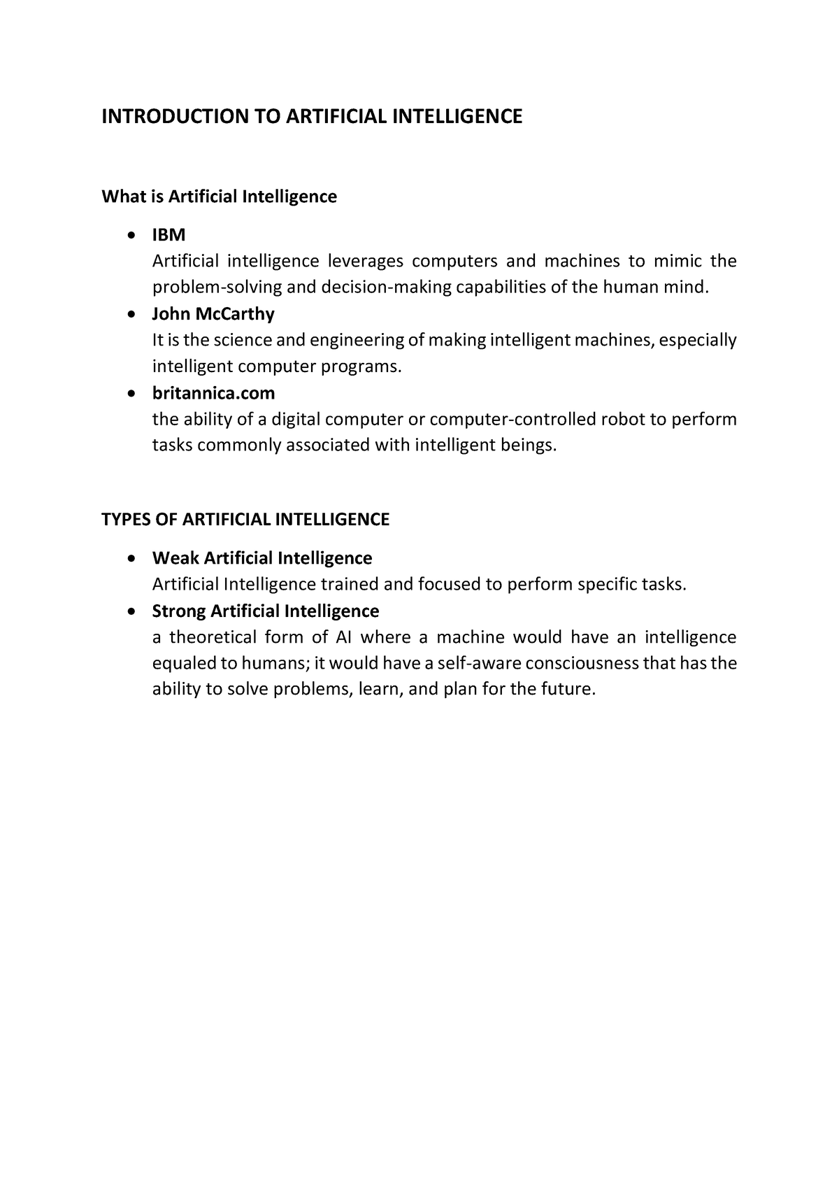 intelligence artificial introduction dissertation