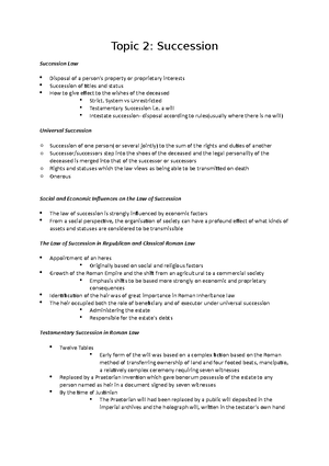 Topic 3 - Lecture notes Lecture 3 - Law of Contract: Protection of ...