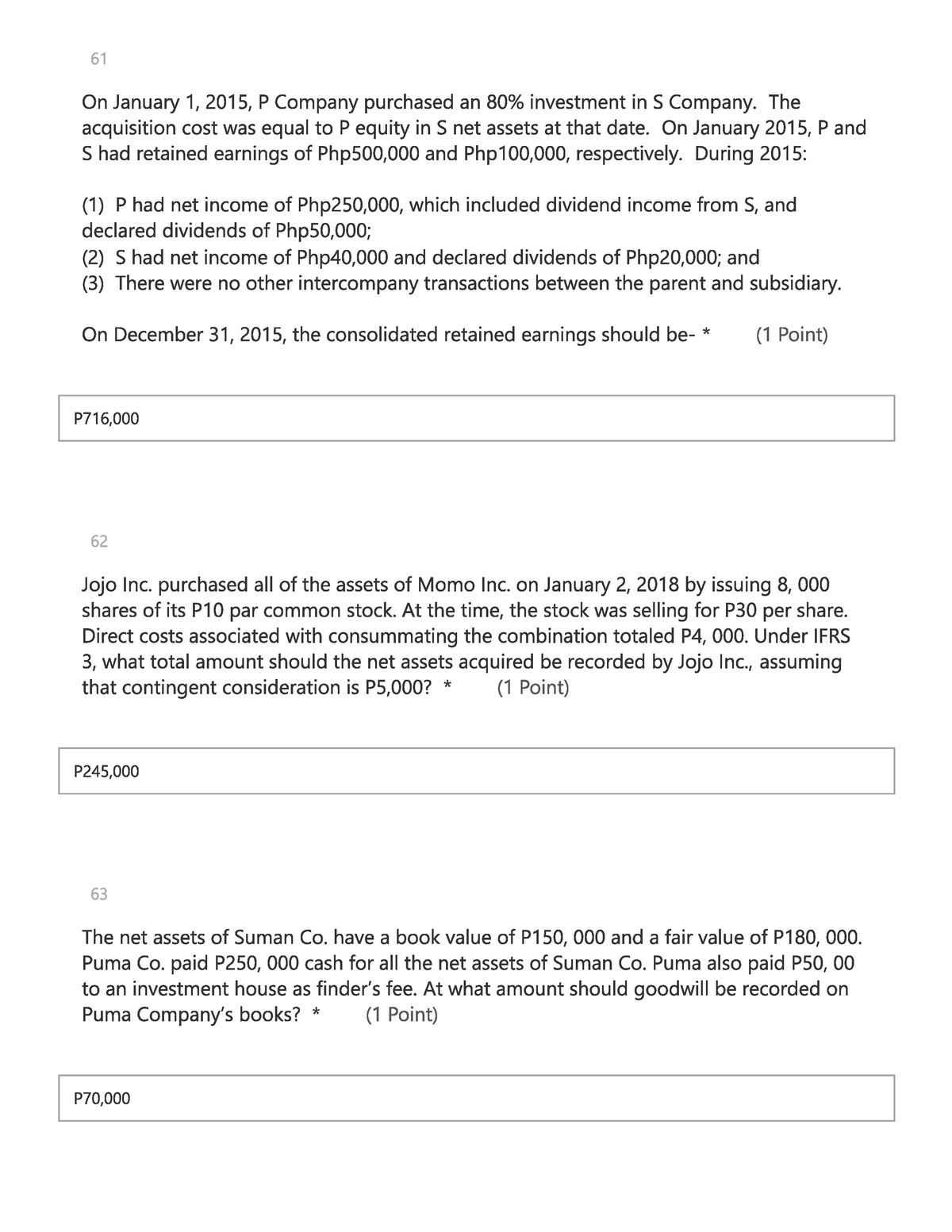 ACCO 30023 Final Examination P29 - BS Accountancy - Studocu