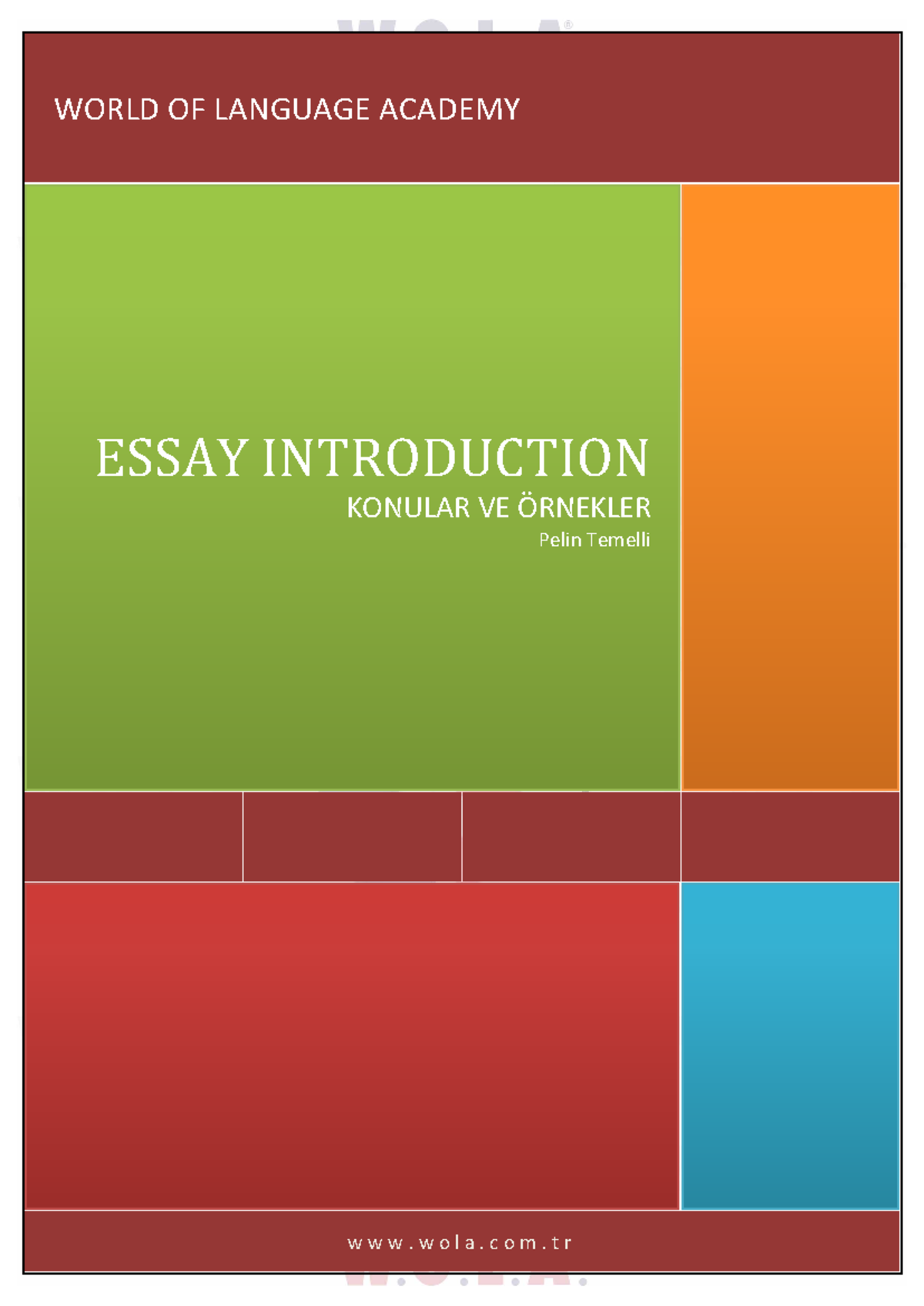 Essay-2 - Easily understood, well practising material - w w w. w o l a ...