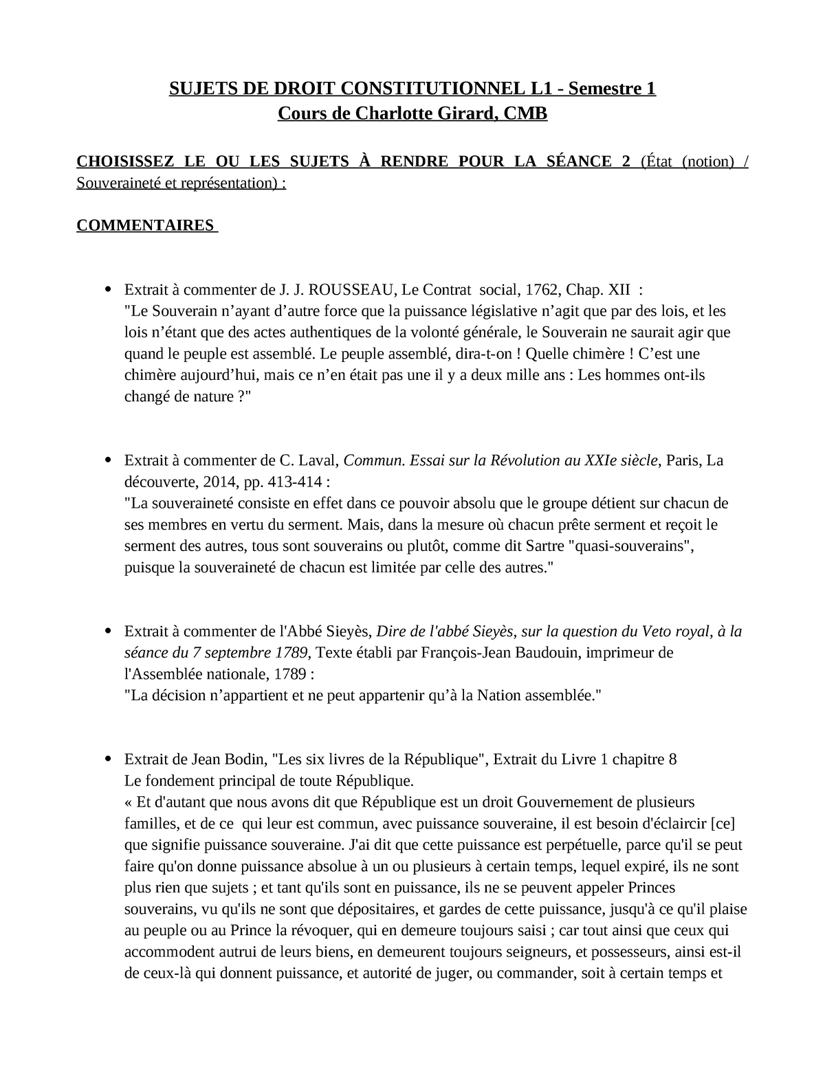 dissertation l1 droit constitutionnel