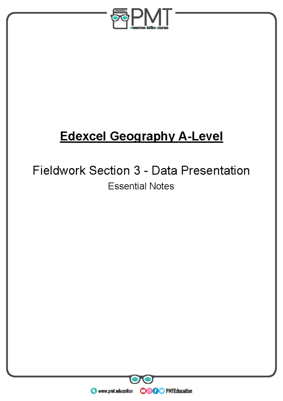 Section 3 - Data Presentation - Edexcel Geography A-Level Fieldwork ...