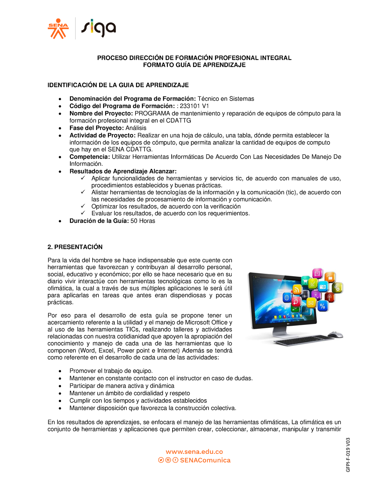 GFPI-F-019 GUIA DE Aprendizaje 1 - PROCESO DIRECCIÓN DE FORMACIÓN ...