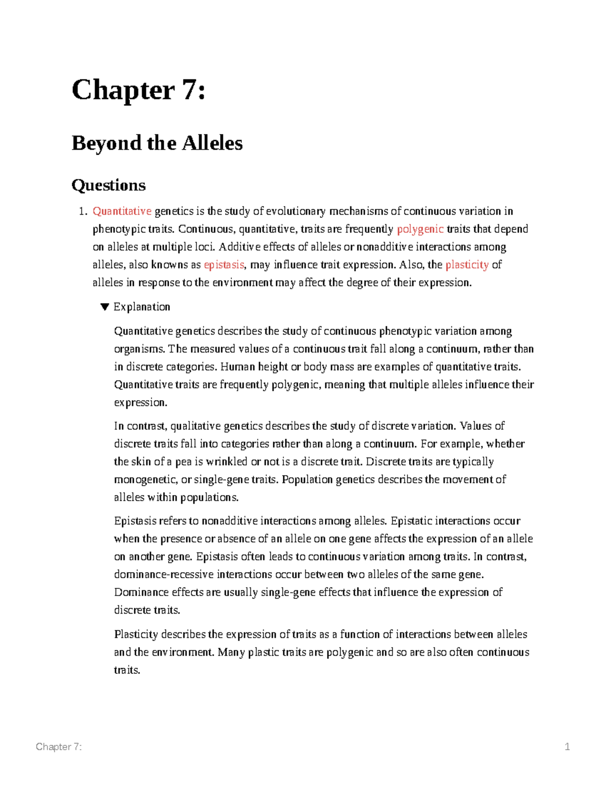 Chapter 7 - These are homework questions with explanation that are seen ...