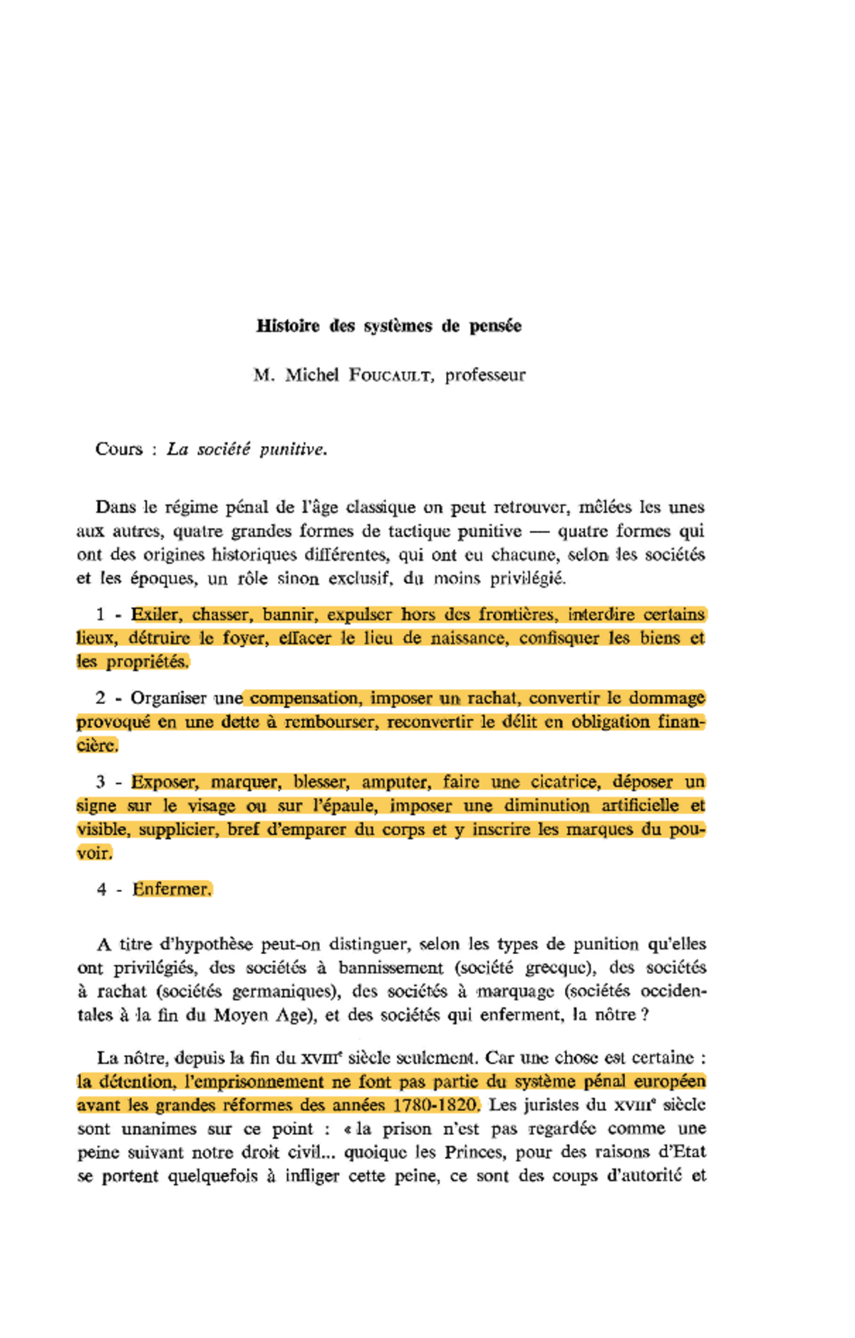 13. Foucault - 1 - Textes complémentaires - Histoire des systèmes de ...
