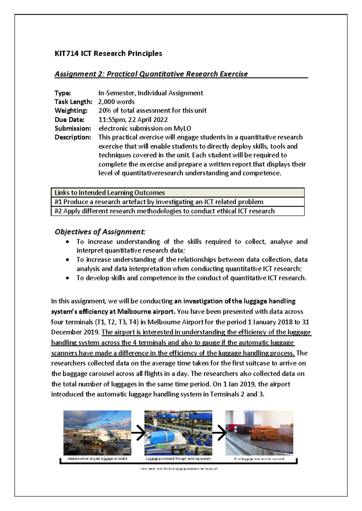 KIT714 Assignment 2 - Quantitative Research Method - KIT714 ICT ...