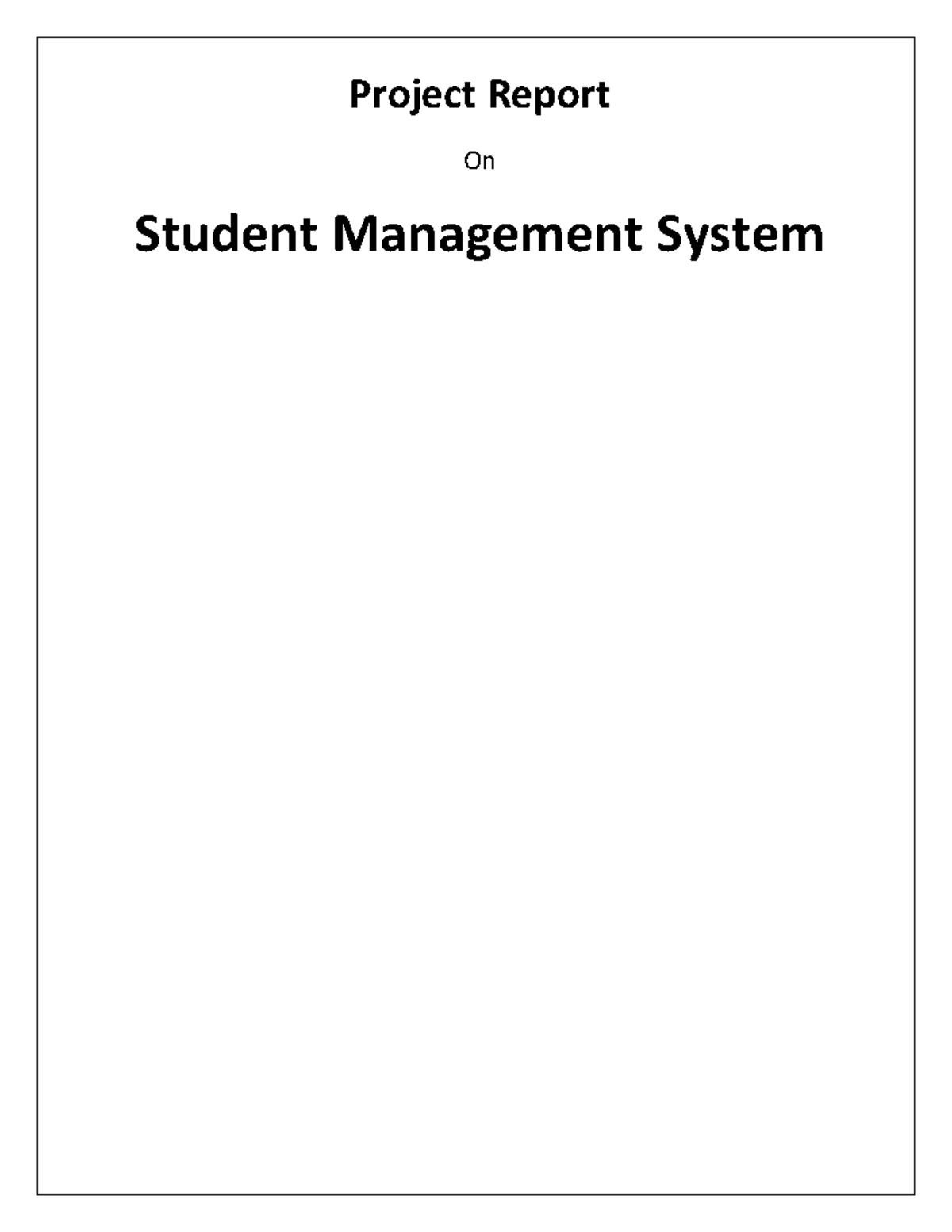 student-ms-project-report-project-report-on-student-management-system