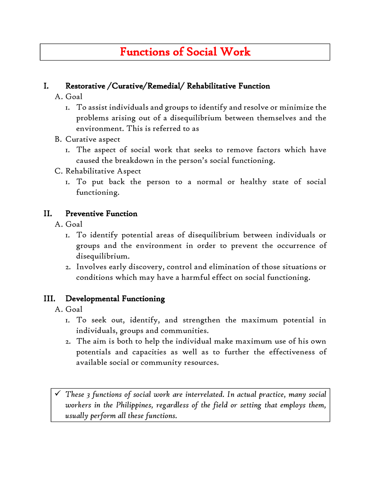 functions-of-social-work-social-psychology-studocu