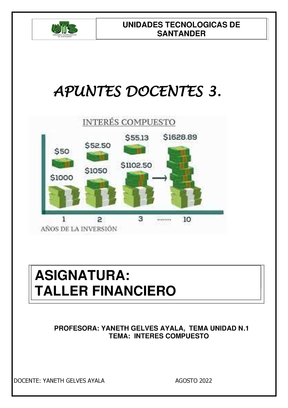 Apuntes Docente 3. Interes Compuesto - Contabilidad - APUNTES DOCENTES ...