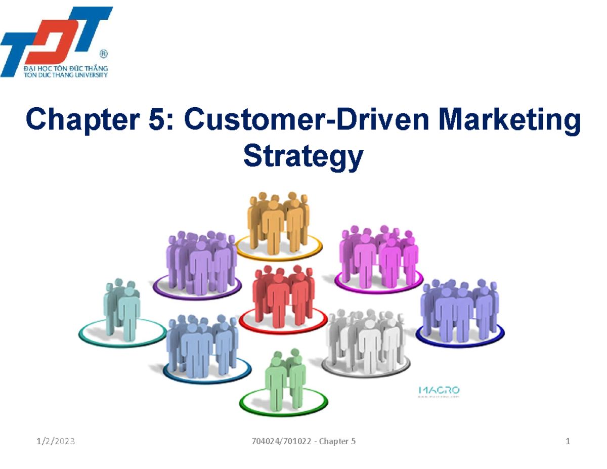 Mar Chapter 5 Customer Driven Marketing Chapter 5 Customer Driven
