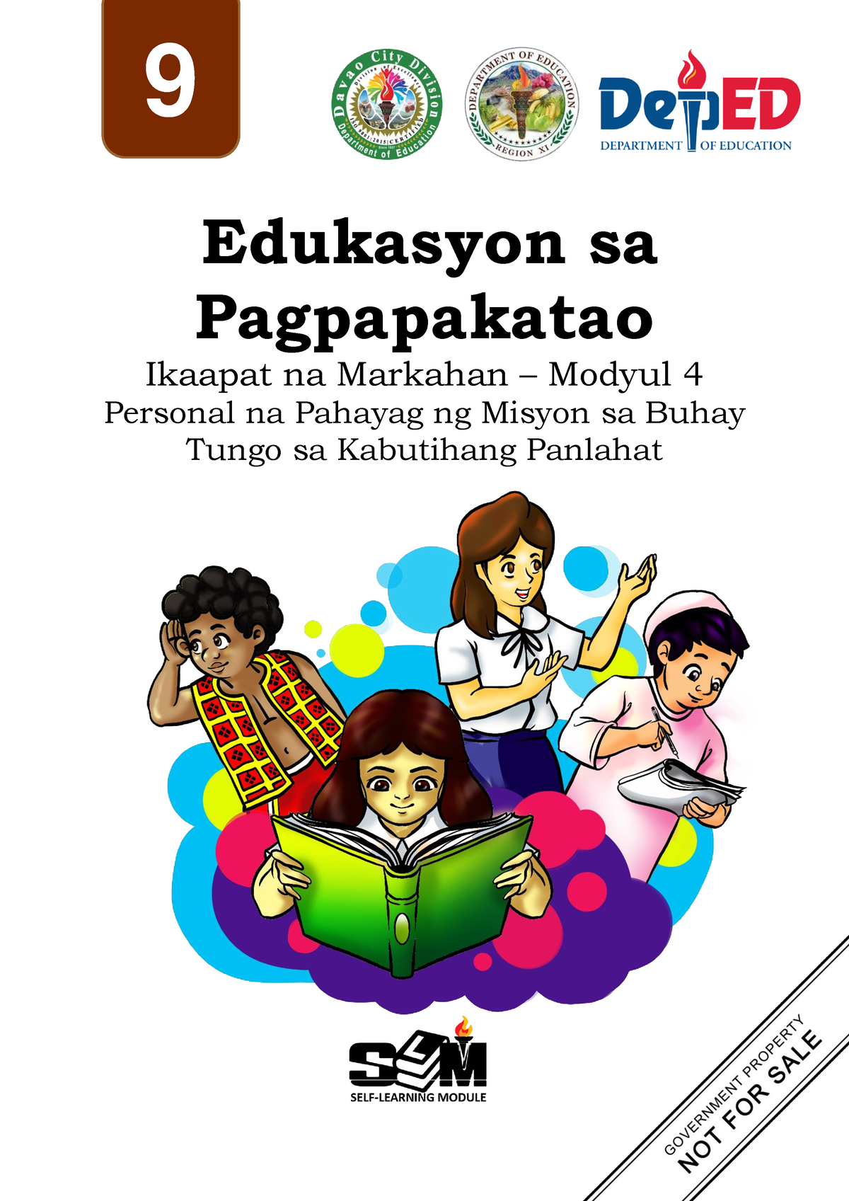 Q4 Es P 9 Module 4 9 Edukasyon Sa Pagpapakatao Ikaapat Na Markahan Modyul 4 Personal Na 0734