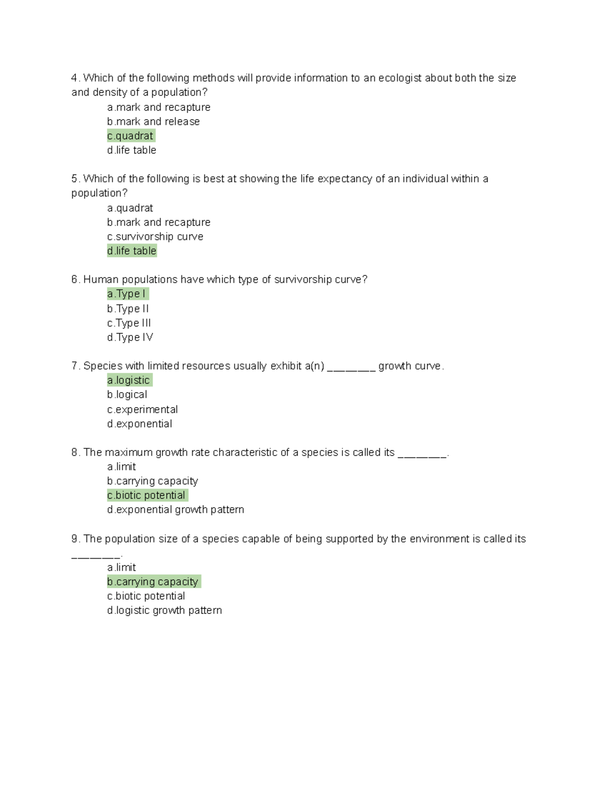 BIO Chapter 19 Review Answers 2 Which Of The Following Methods