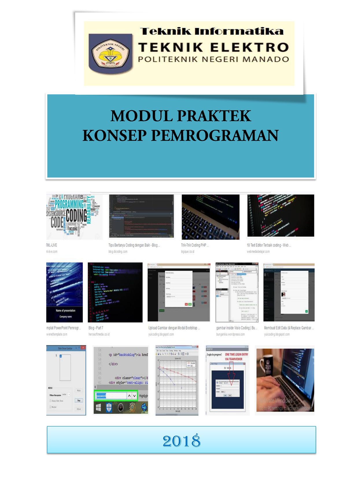 Modul Praktikum Konsep PemrogramanModul Praktikum Konsep ...