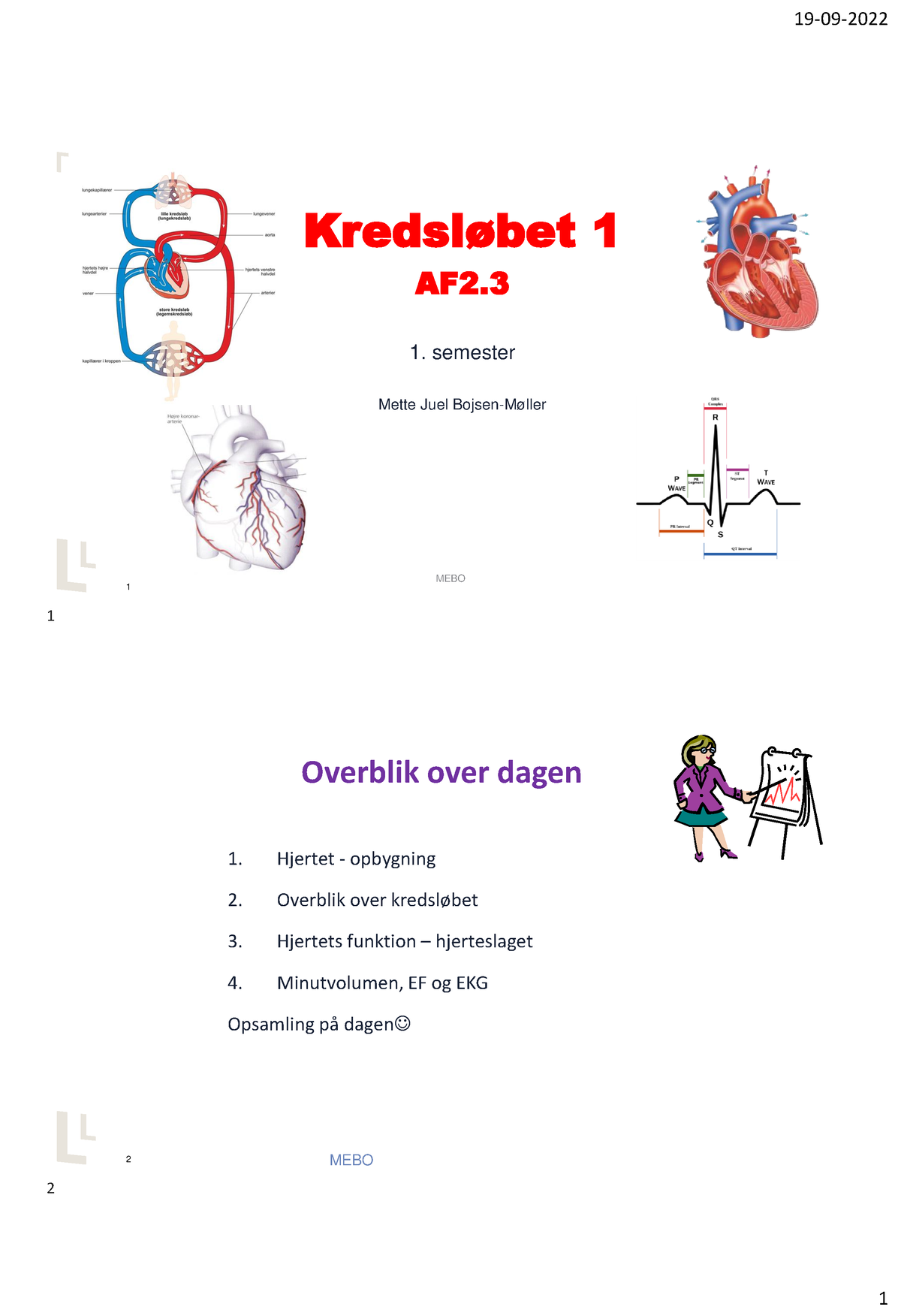 Sides Af23 Kredsløb 1 Hjertekredsløb Mebo Institut For Sygepleje Thomas Aalbæk 1 