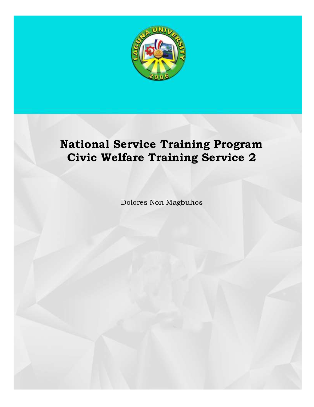 2ND SEM Civic Welfare Training Services 2 Finals - National Service ...