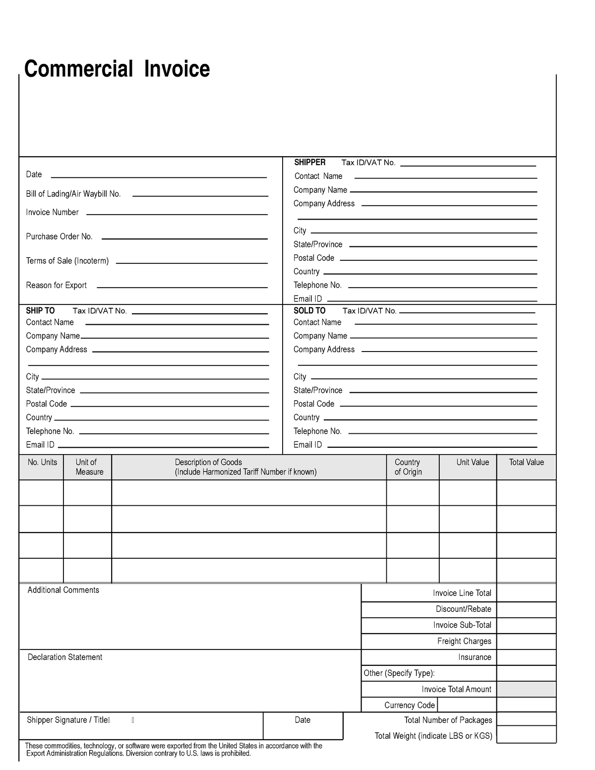 commercial-accounting-prorgression-invoices-date-bill-of-lading-air